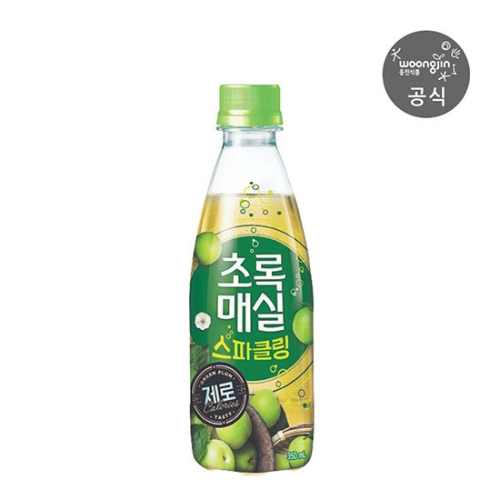 웅진식품 초록매실 스파클링 제로 350ml (20개)