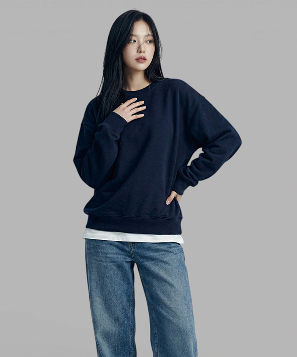  오즈 여성 캐주얼 오버핏 맨투맨 티셔츠 BLBM_2001