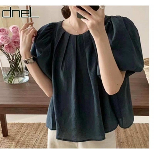 드넬 마리드벌룬블라우스DWB42124A_이미지