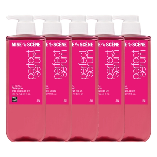 미쟝센 퍼펙트 스타일링 세럼 샴푸 680ml (5개)_이미지