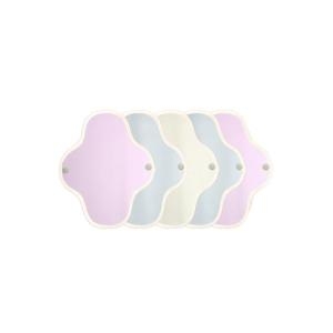 면달셋 면생리대/ 무방수 팬티라이너 5개 파스텔 /엠보싱 고급형 면생리대 / 민감한분들을 위한 면생리대