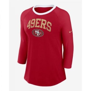  나이키 San Francisco 49ers 우먼 NFL 칠부 3/4 티셔츠 01UE0A7L73 PVL