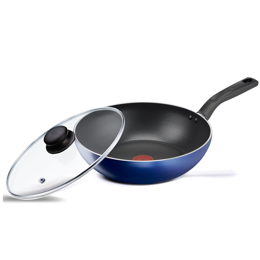 테팔 IH 세이버리 웍팬 (28cm+유리뚜껑)_이미지