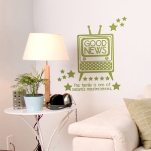 디자인베이 PI01 티비 좋은소식 그래픽스티커 풍수