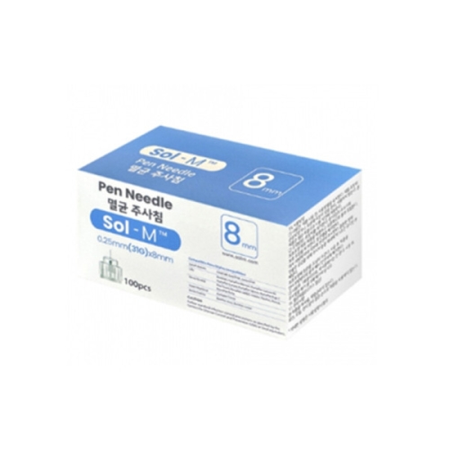 솔엠 솔엠 펜니들 31G 8mm (100개)_이미지