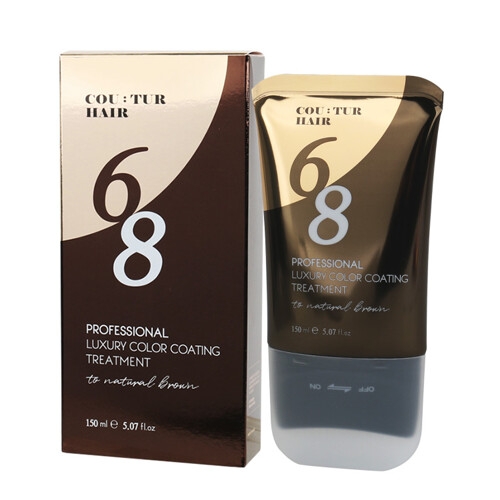 꾸띄르헤어 컬러코팅 트리트먼트 내추럴브라운 150ml 브러쉬장착형_이미지