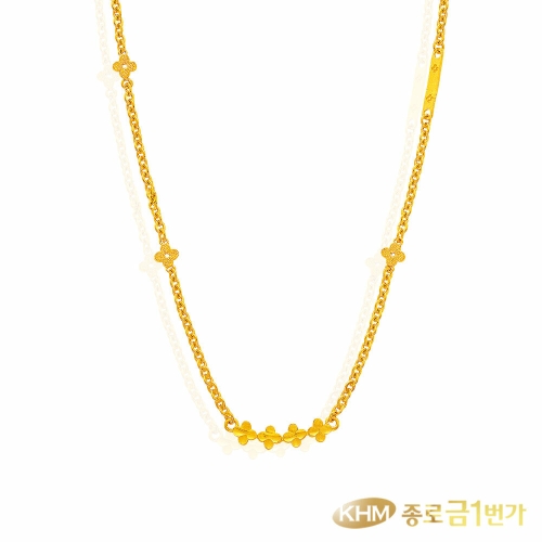 종로금1번가 24K 순금 목걸이 11.25g 라인클로버