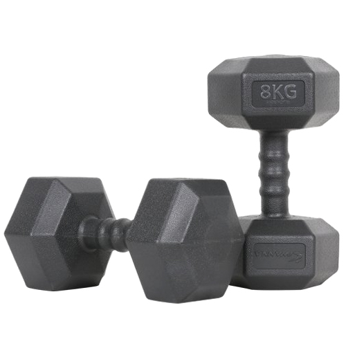 코리아스포츠 아이워너 맨즈 육각아령 세트 (8kg, 2개)_이미지