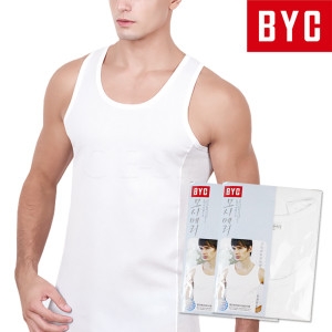 BYC 남자 모시메리 런닝셔츠 2매 여름 시원한 메리야스_이미지