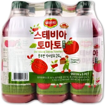 델몬트 스테비아 <b>토마토</b> <b>주스</b> 950ml
