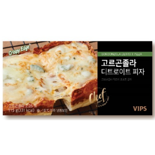 CJ푸드빌 빕스 고르곤졸라 디트로이트 피자 115g (4개)_이미지