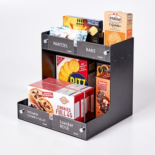 오리스타 스틸 쿠키 디스펜서 블랙 카페 진열 보관