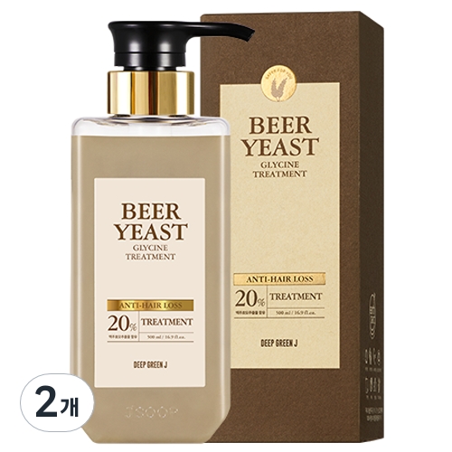 제이숲 딥그린제이 맥주효모 글라이신 트리트먼트 500ml (2개)_이미지