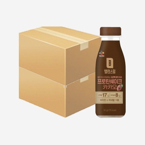 CJ제일제당 밸런스밀 프로틴쉐이크 카카오 50g (40개)_이미지