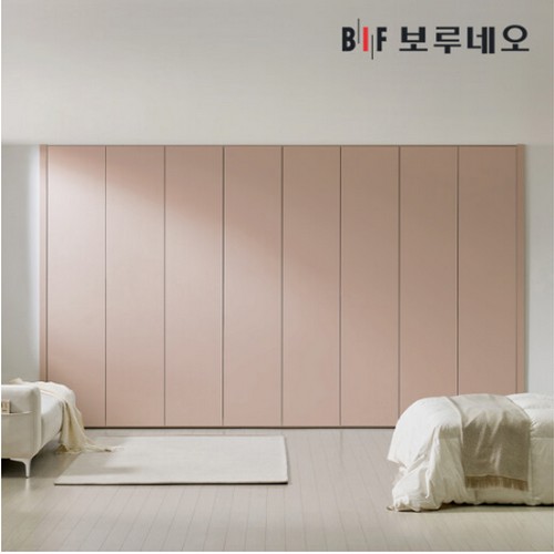BIF보루네오 레스 무몰딩 여닫이 붙박이장 (240cm)_이미지