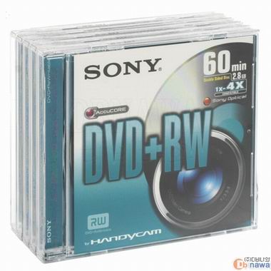 SONY DVD+RW 2.8GB 4x 5장 미니