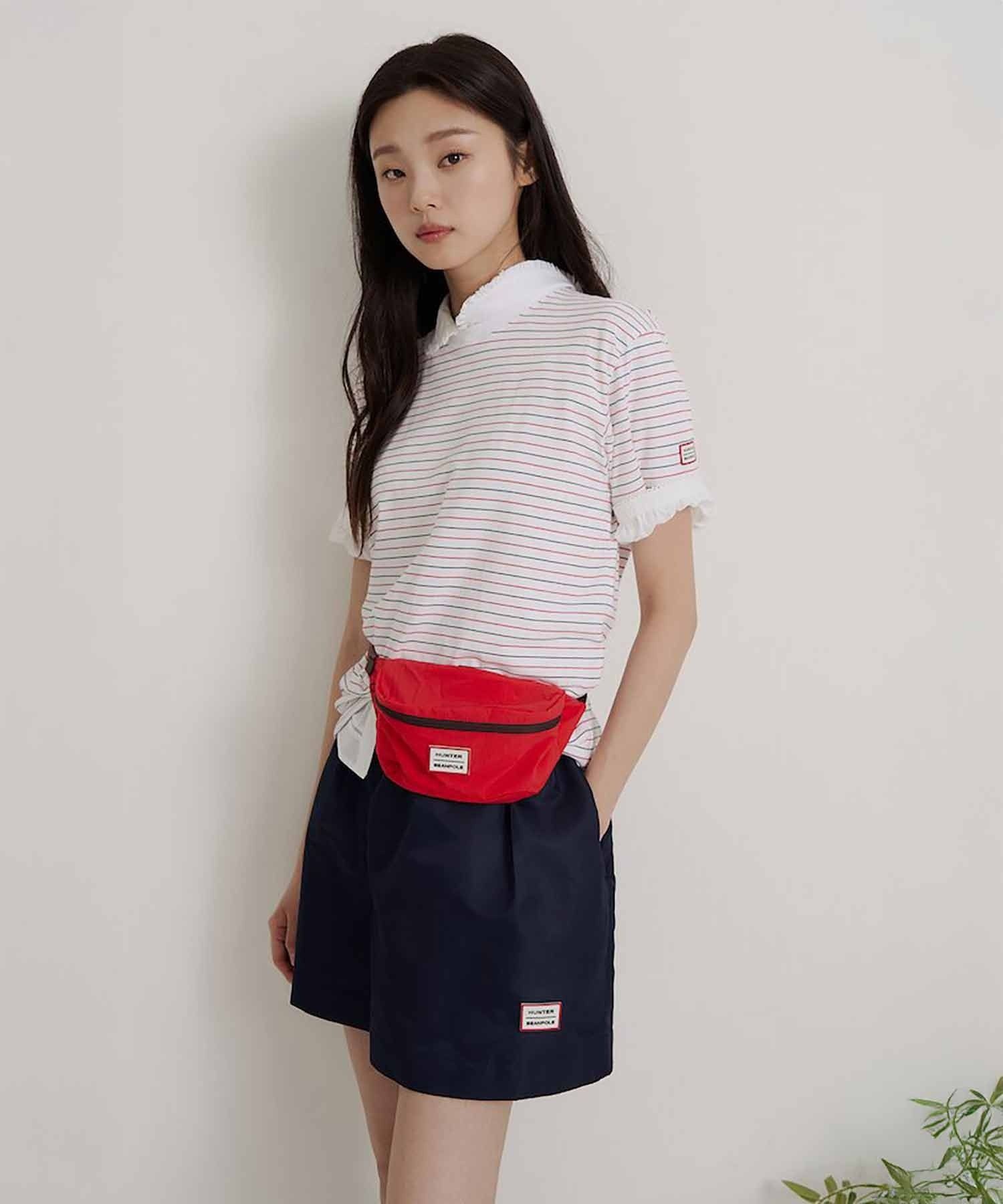 빈폴 레이디스 상반기 HUNTER 나일론 스커트라이크 쇼츠 네이비/BF6625K01R_이미지