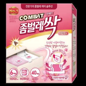 컴배트 좀벌레싹 서랍장용 아로마향 방충제 40p 20g (6개)_이미지