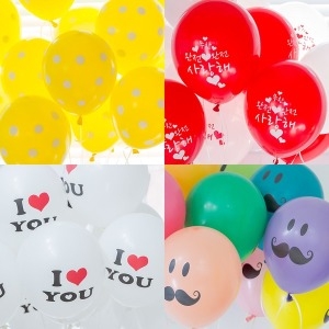 파티쇼 예쁜파티인쇄풍선모음 생일 파티 풍선_이미지