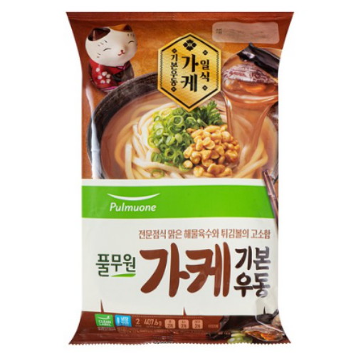 풀무원 가케 기본우동 407.6g (2개)_이미지