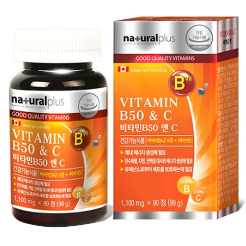 내츄럴플러스 비타민B50 앤 C 90정 (4개)_이미지