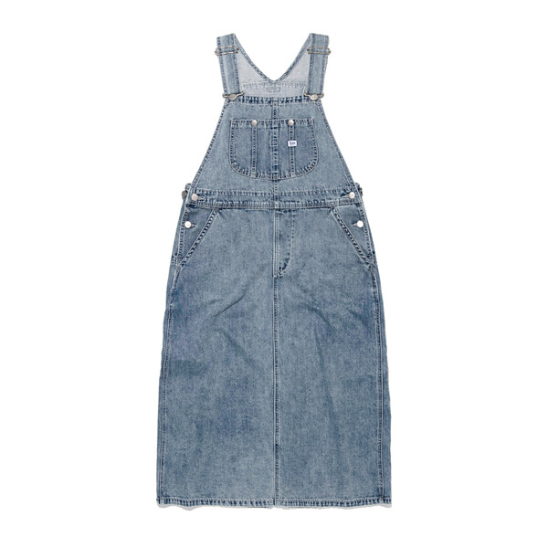 우먼 데님 오버롤 스커트 인디고 미듐 LE2602OP73IM