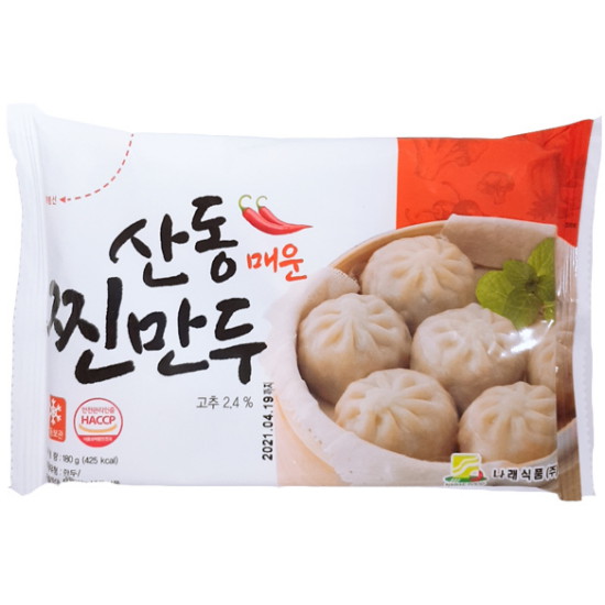 나래식품 산동 매운 찐만두 180g (1개)