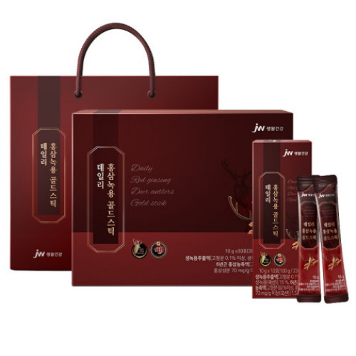 JW중외제약 데일리 홍삼녹용 골드스틱 10ml 30포