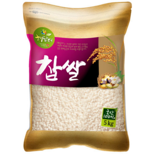 현대농산 해담터 찹쌀 5kg (1개)