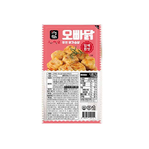 허닭프렌즈 오빠닭 큐브 닭가슴살 담백한맛 100g (1개)