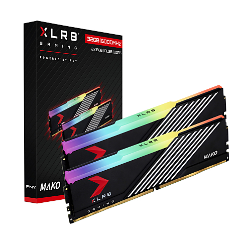 PNY XLR8 DDR5-6000 CL38 MAKO RGB 패키지 제이씨현