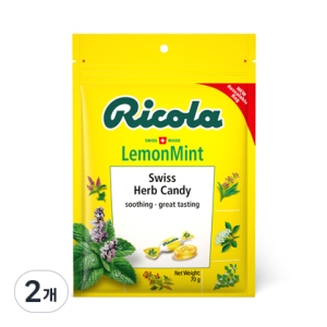 레몬민트맛 허브캔디 70g 2개