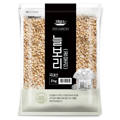 대구농산 더담은 국산 늘보리 꽁보리 2kg (1개)