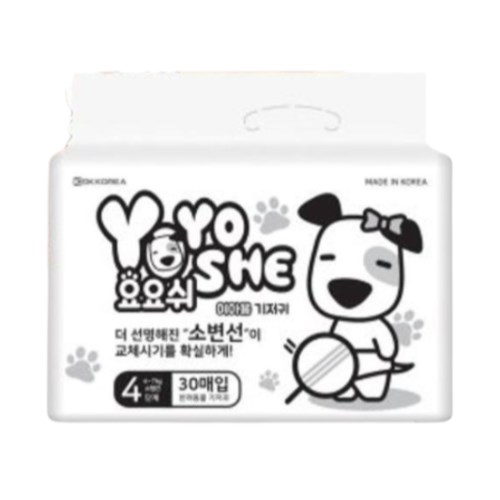 요요쉬 내추럴 기저귀 여아용 4단계 30매 (1개)_이미지