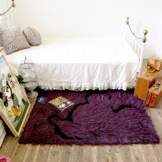 카페트앤데코 미키마우스 퍼브레스 퍼플 (140x100cm)