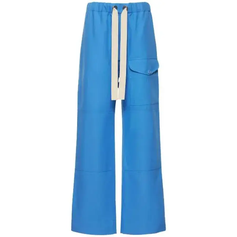 스텔라매카트니 여성 플루이드 비스코스 혼방 하이웨이스트 팬츠 75I AAE013 TP7214