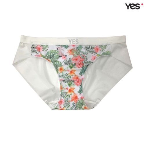 YES 속옷 트로피컬 나염 메쉬 헴팬티 YSWPX602