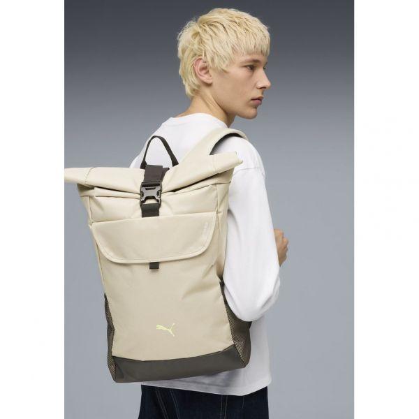 푸마 테크 롤 탑 배낭 자갈 회색/사과 스프리츠 7502439