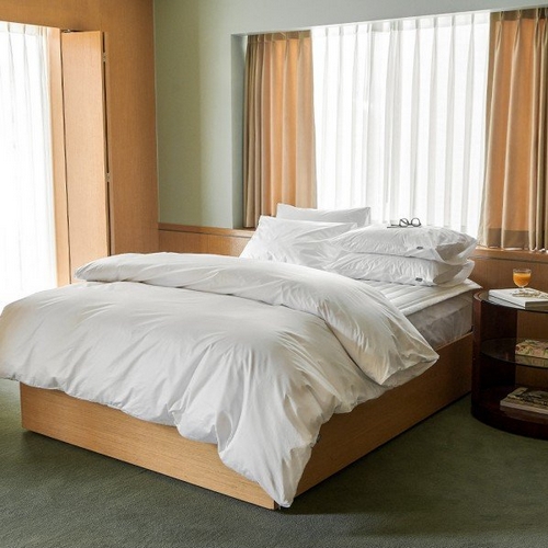 체크인 80수 고밀도 워싱 홑겹 매트리스 커버