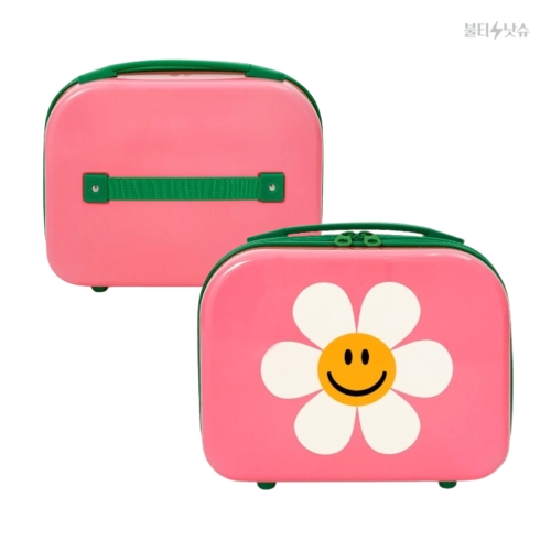 핑크 스마일데이지 하드 미니 캐리어 (14인치)