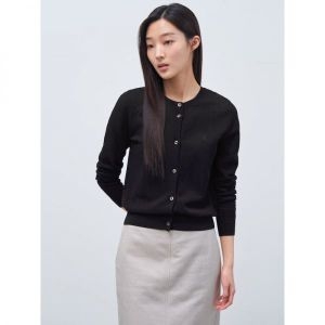 삼성물산 빈폴 LADIES 허니 피케 라운드넥 가디건 카디건 블랙 1229544