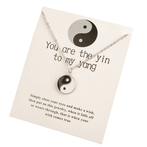 실버 여성 목걸이 패션 사랑 큐브 펜던트 지르콘 쇄골 체인 보석 길이 45CM Women Necklace8_이미지