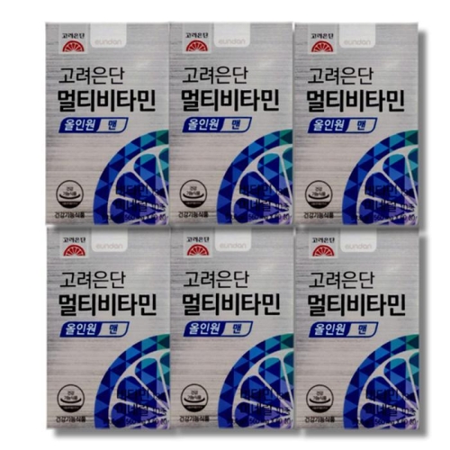 고려은단 멀티비타민 올인원 맨 60정 (6개)