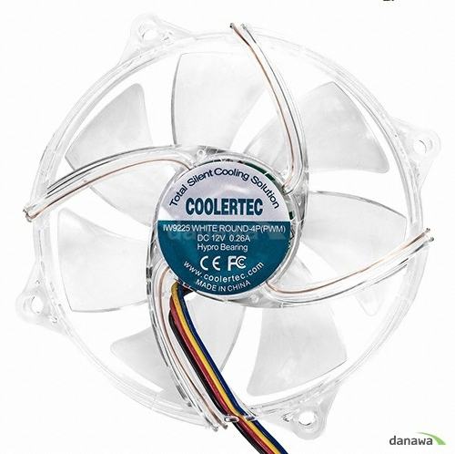 COOLERTEC IW 9225 WHITE ROUND-4P (PWM)