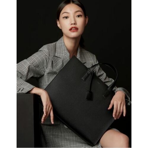 헤지스 블랙 키링 참장식 클래식 서류가방_HJBA0E850BK