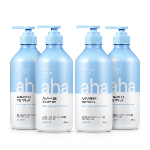 더마앤모어 AHA 쿨링 비듬 케어 샴푸 600ml (4개)_이미지