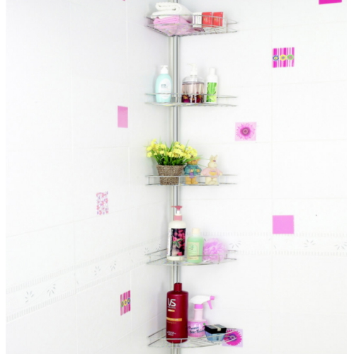 욕실 스텐 코너정리대 선반 5단