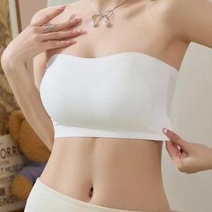 셀러허브 여성 끈없는트렌디 브라 캡내장 오프숄더 튜브탑 편한 브라 S31583847_이미지