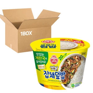 오뚜기 컵밥 옛날잡채덮밥 241.5g(+계란국) (12개)_이미지