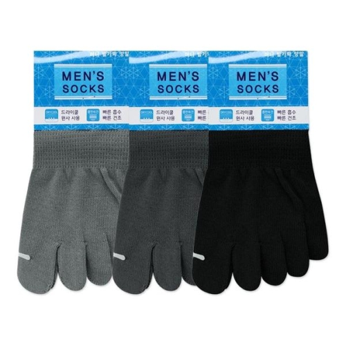 남성 드라이쿨 미니 발가락 10족세트 W138CDE_이미지